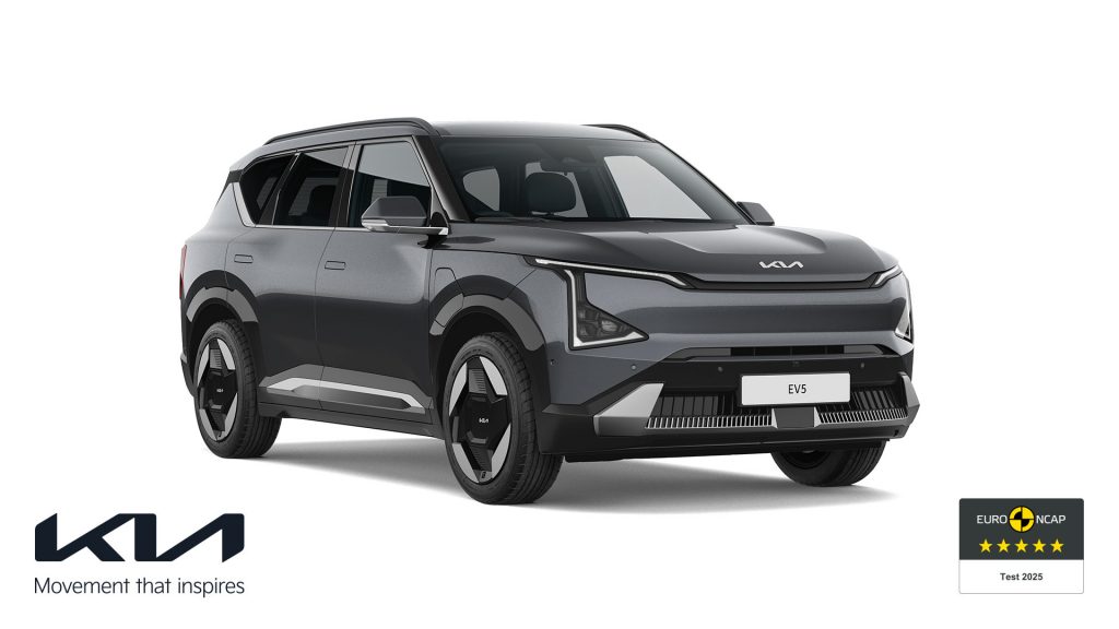 Kia EV5 dovedește cel mai înalt nivel de siguranță la testele Euro NCAP￼