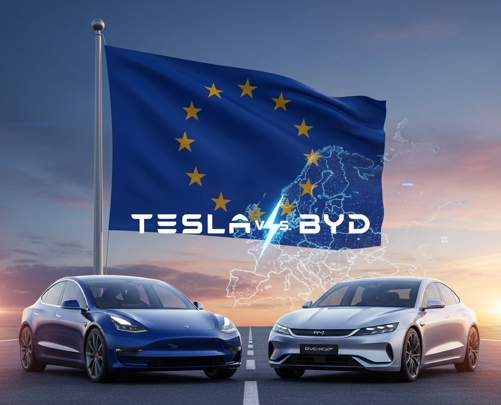 Preluarea Europei de către BYD continuă, iar Tesla simte din plin lovitura